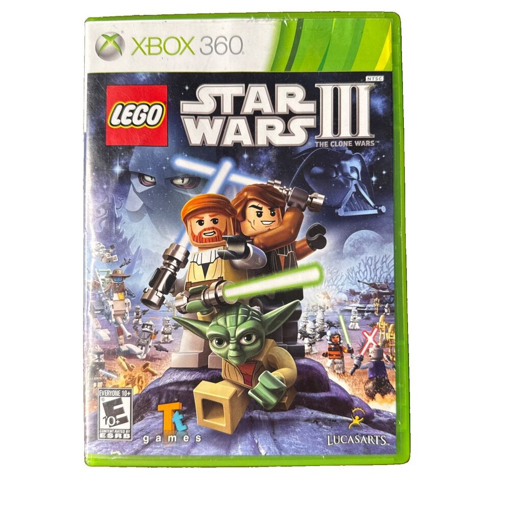LEGO Star Wars III: The Clone Wars Microsoft Xbox 360 No Manuals